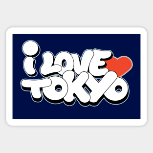 I Love Tokyo graffiti style Sticker